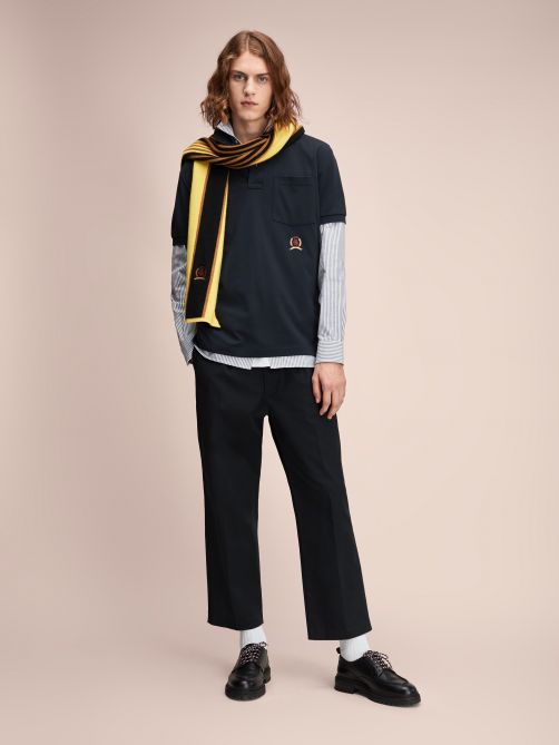 Pleated Relaxed Fit Chinos