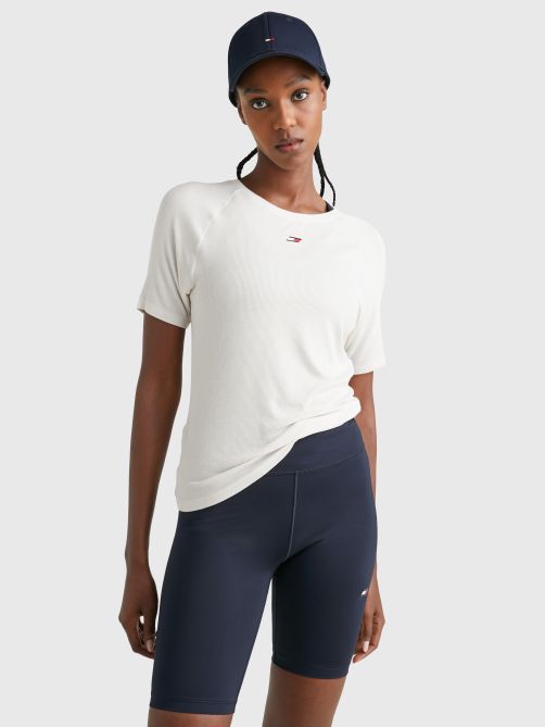 Sport Moisture Wicking Rib Knit T-Shirt