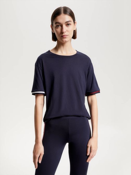 Sport Contrast Tape Relaxed T-Shirt