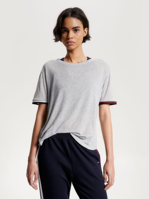 Sport Contrast Tape Relaxed T-Shirt