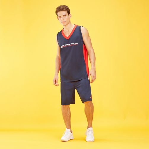 Contrast Mesh Shorts