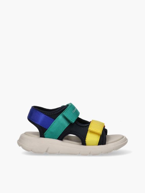Boys’ Color Block Sandals with Double Velcro