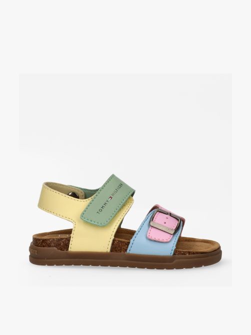 Girls Multicolor Sandals Francis with Velcro and Buckle