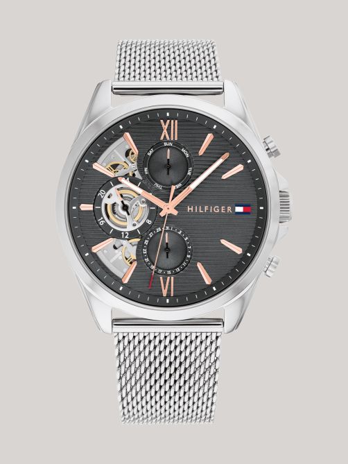 Stainless Steel Grey Dial Watch