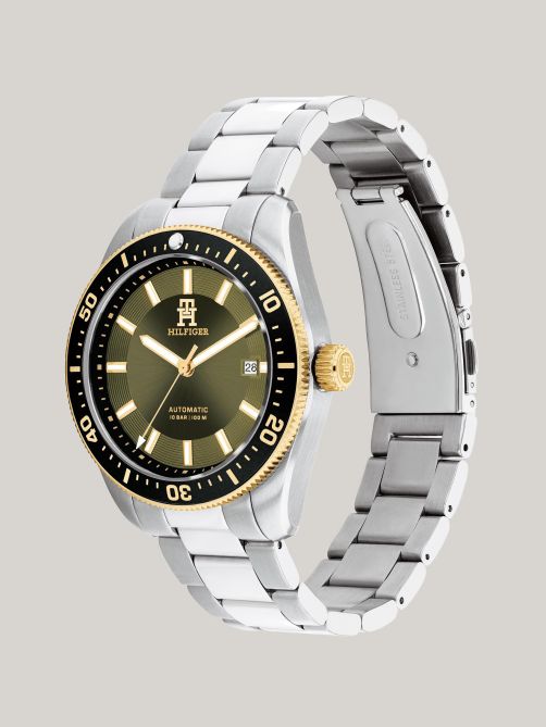 ساعة غطس أوتوماتيكية بقرص أخضر