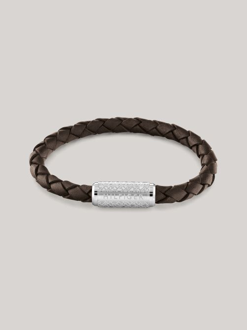 Tommy hilfiger braided leather bracelet new arrivals