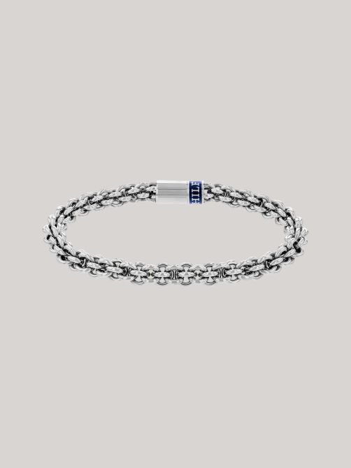 Chain-Link Stainless Steel Bracelet
