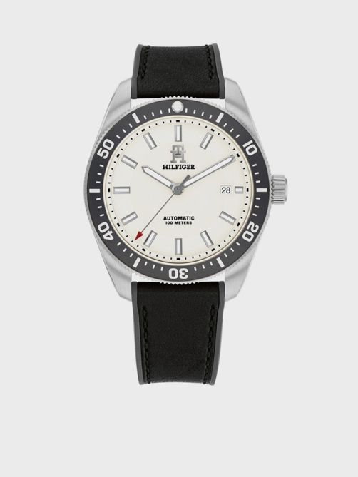 Leather Strap Automatic Watch