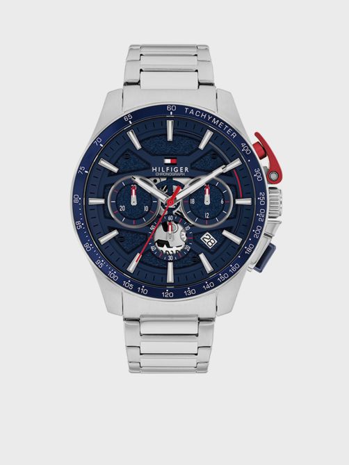 Bank Blue Dial Chronograph Watch