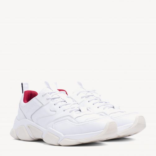 chunky leather trainers