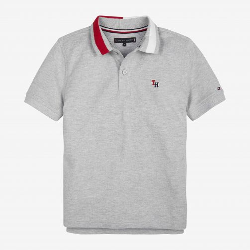 Colour-Blocked Flag Collar Polo