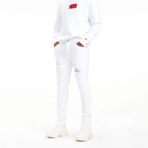 Lewis Hamilton Slim Fit Distressed Jeans