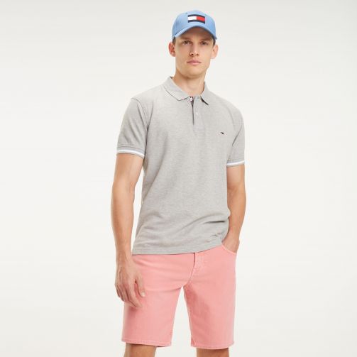 Pure Cotton Stripe Cuff Polo