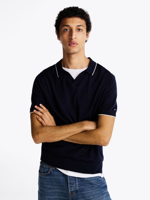 Knitted Cotton Polo Shirt