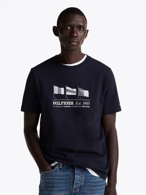 Embroidered Hilfiger Flags T-Shirt