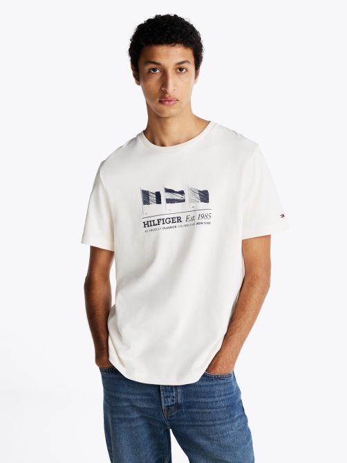 Embroidered Hilfiger Flags T-Shirt