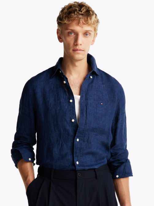 قميص أكسفورد بقصة عادية