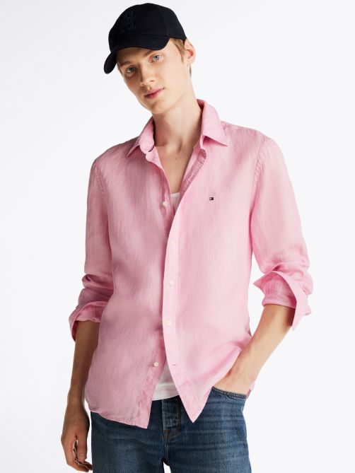 Pigment Dyed Linen Regular Fit Shirt
