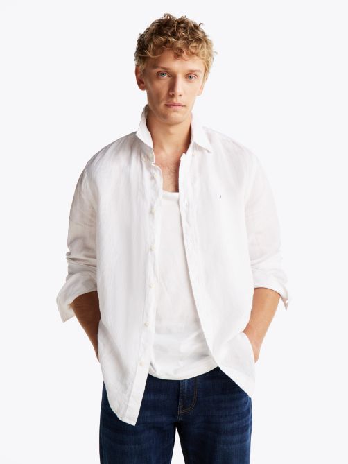 Pigment Dyed Linen Regular Fit Shirt