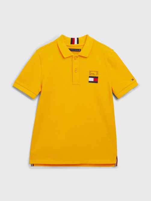 Flag Logo Pique Polo