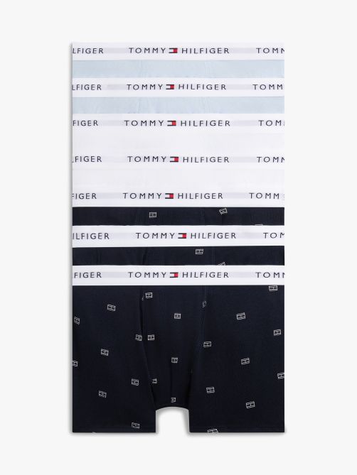 طقم 7 بوكسر بخصر مطاطي مزين بشعار مميز