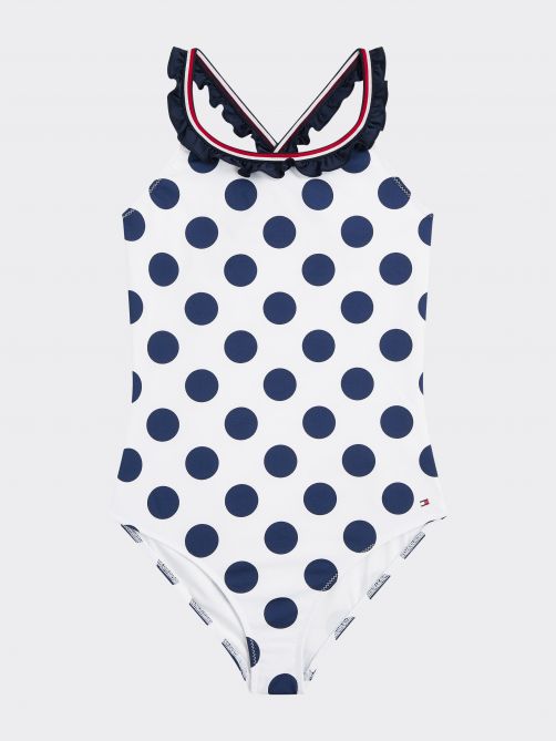 Ruffle Polka Dot Swimsuit
