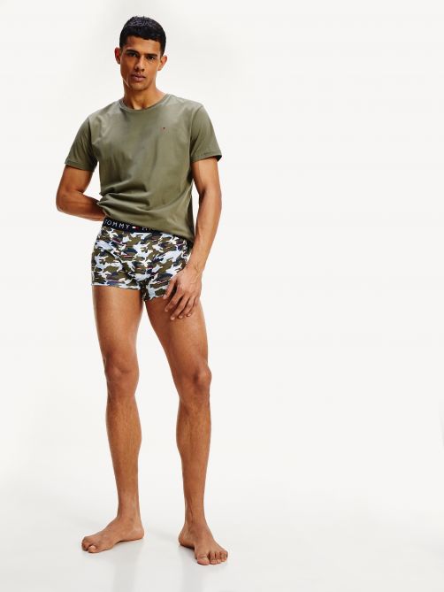 شورت داخلي مصنوع من قطن بطباعة الشعار بالكامل