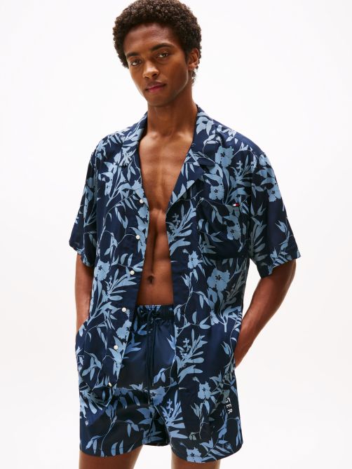 TH Essential Print Sleeve Bowling Shirt