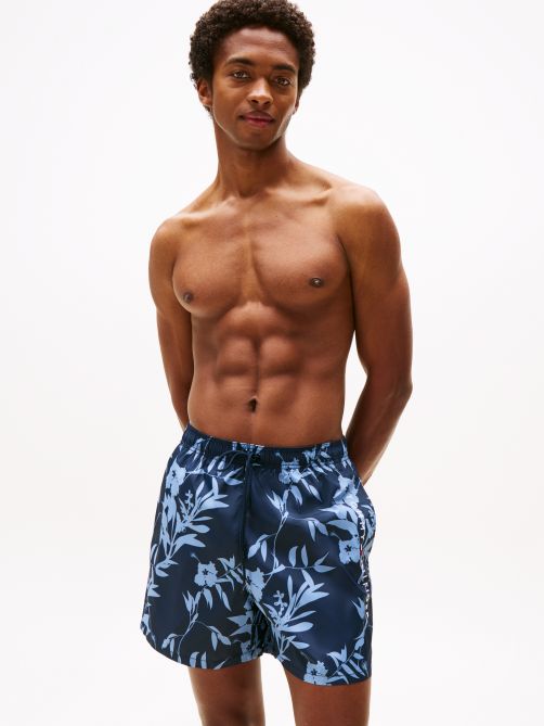 شورت سباحة متوسط الطول بتدرج لوني