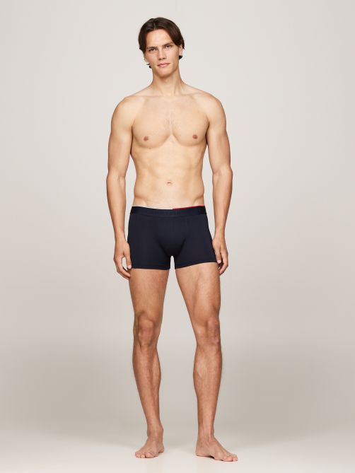 3 قطع بوكسر بشعار متكرر من المايكروفايبر