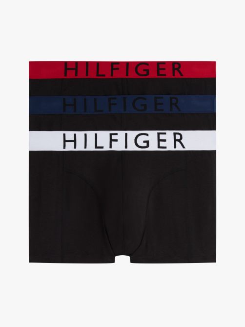 3-Pack Contrast Waistband Trunks