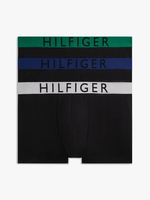 3-Pack Contrast Waistband Trunks