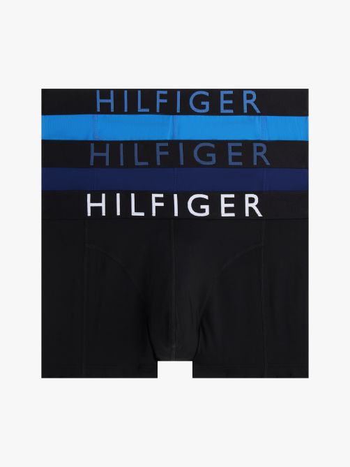 3-Pack Microfibre Logo Waistband Trunks