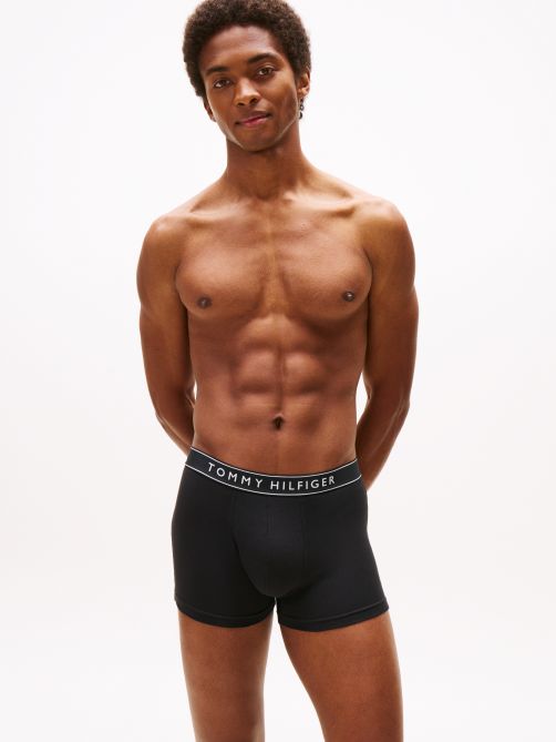 3-Pack Essential Repeat Logo Waistband Trunks