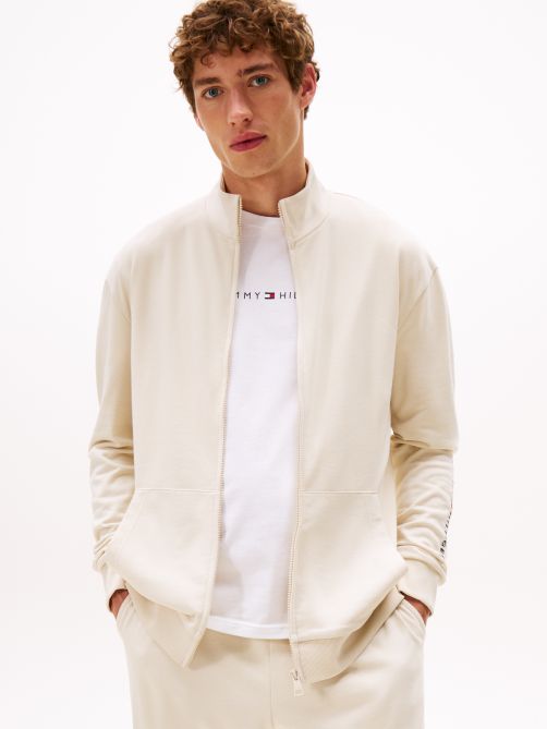 TH Original Logo Zip-Thru Lounge Sweatshirt