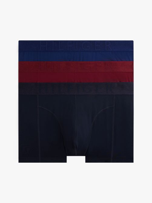 طقم 3 بوكسر بخصر مطاطي لامع