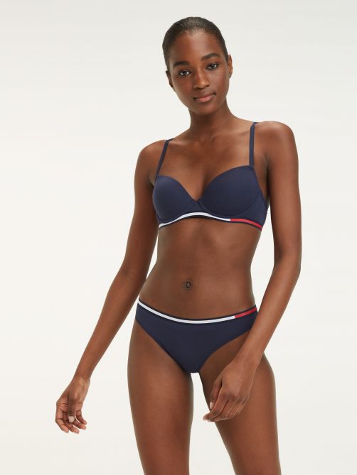 Colour-Blocked Waistband Thong