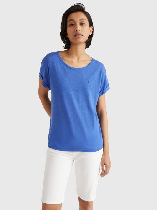 Linen Blend Oversized T-Shirt