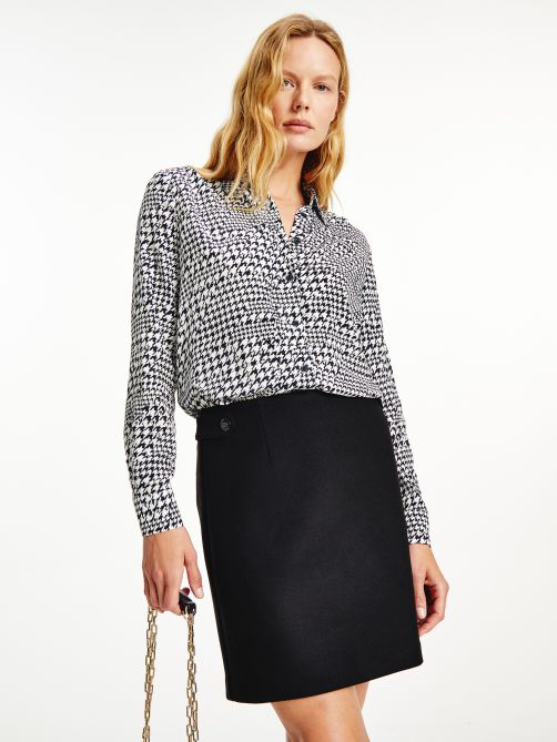 Stripe Regular Fit Viscose Blouse