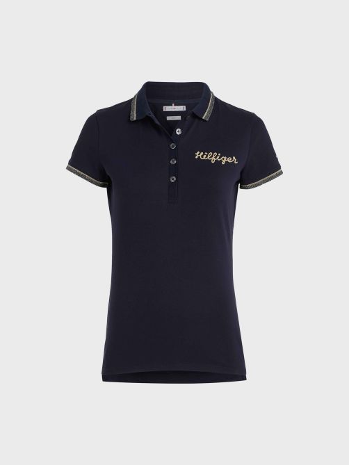 Embroidered Slim Fit Polo T-Shirt