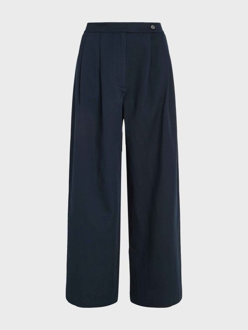Pleated Wide Leg Trousers