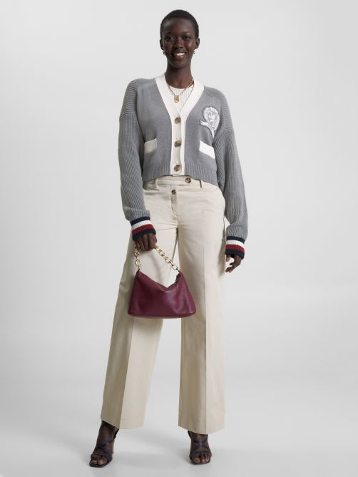 Crest Classics Relaxed Letterman Cardigan Tommy Hilfiger