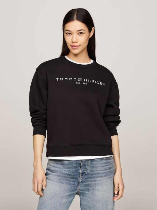 Crew Neck Logo Sweatshirt Tommy Hilfiger