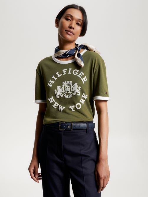 Varsity Flocked Logo T-Shirt