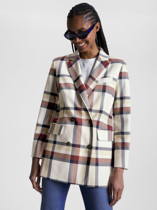 Check Double Breasted Blazer Tommy Hilfiger