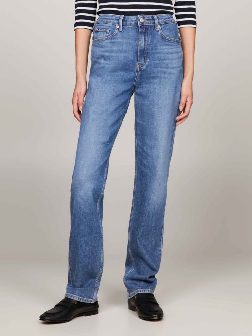 Classics Melany Mid Rise Fitted Straight Jeans Tommy Hilfiger