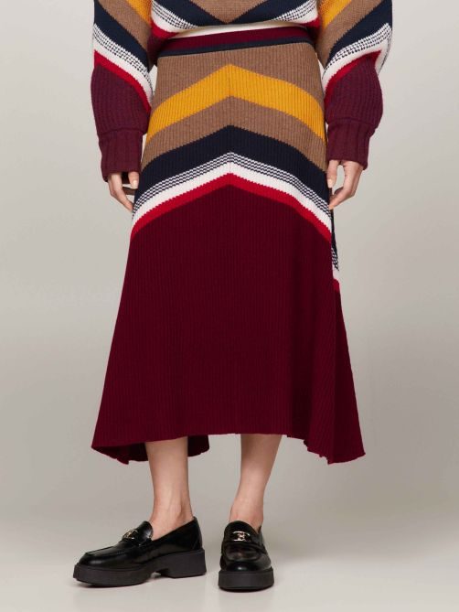 Striped skirt jumper top