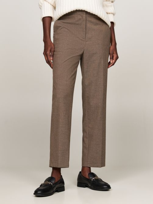 Flannel Slim Straight Leg Chinos