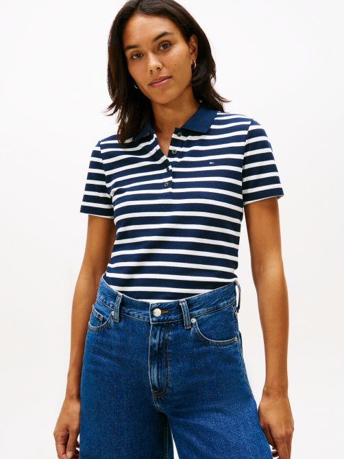 قميص بولو بيكيه بقصة ضيقة من مجموعة 1985