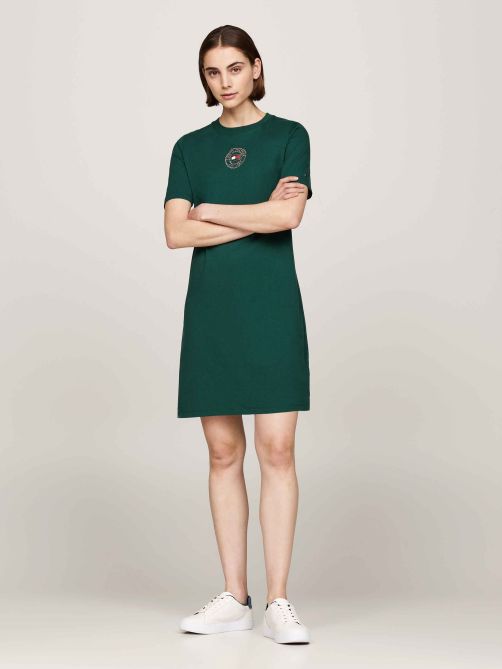 فستان تيشيرت بشعار 